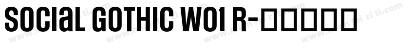 Social Gothic W01 R字体转换